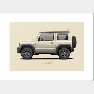 New Jimny JB74 Chiffon Ivory - Side Posters and Art